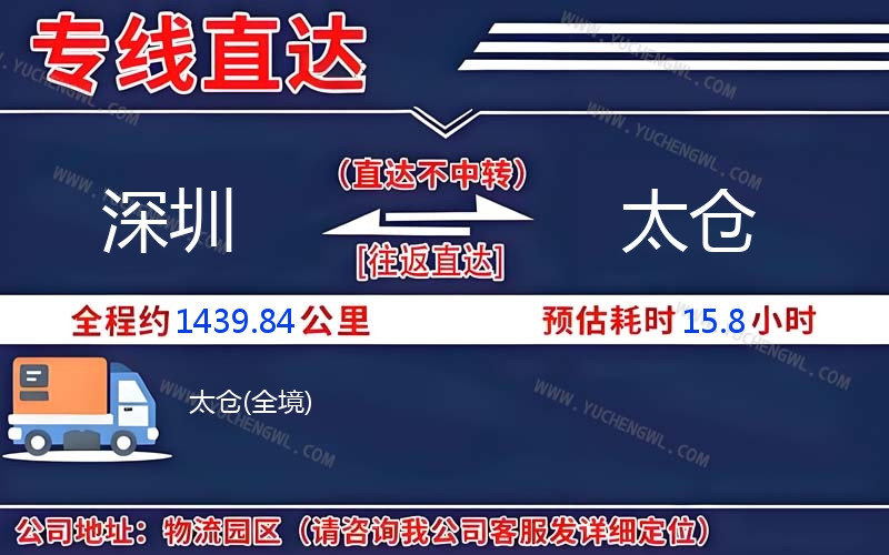 深圳到太倉(cāng)物流公司