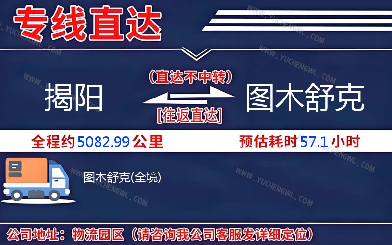 揭陽到圖木舒克物流公司