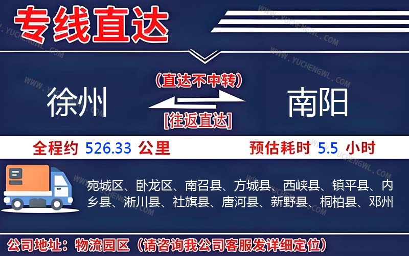 徐州到南陽(yáng)物流公司