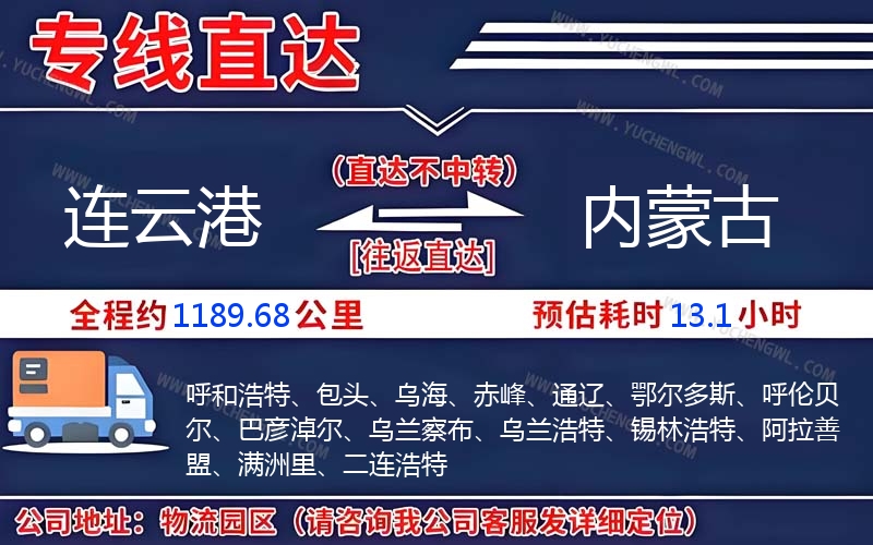 連云港到內(nèi)蒙古物流公司