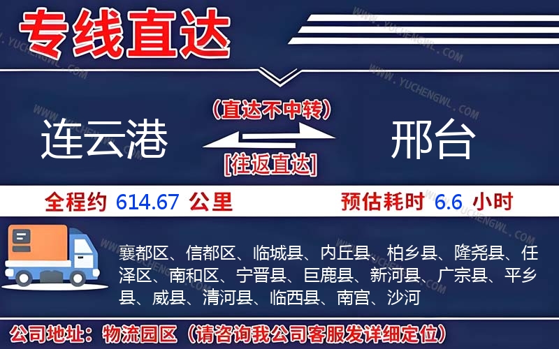 連云港到邢臺物流公司