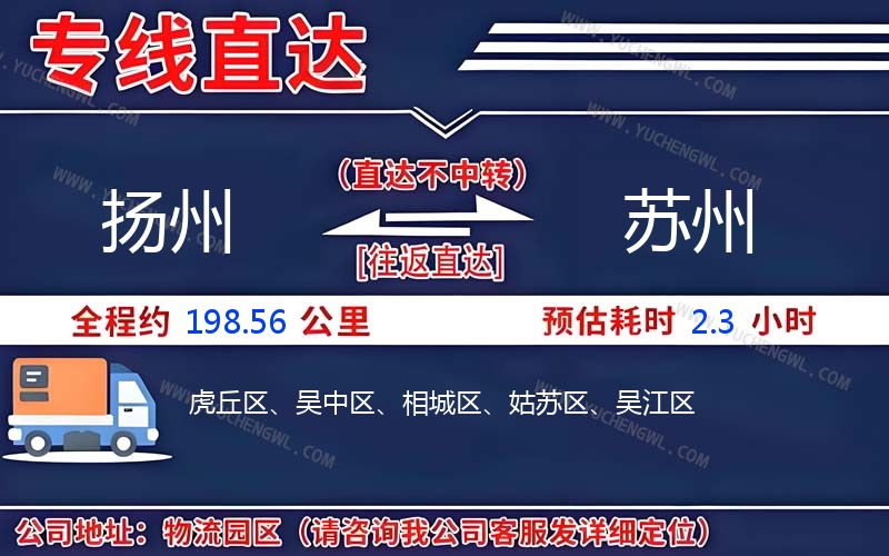 揚(yáng)州到蘇州物流公司