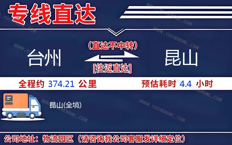 臺(tái)州到昆山物流公司